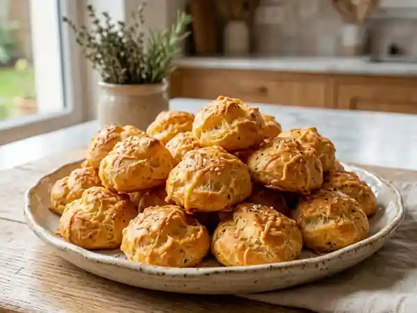 Gougères au Fromage Faciles et Rapides : Recette Inratable pour un Apéritif Gourmand - Photo de présentation