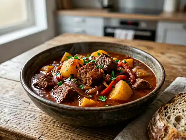Goulasch hongrois traditionnel : recette savoureuse et facile - Photo de présentation