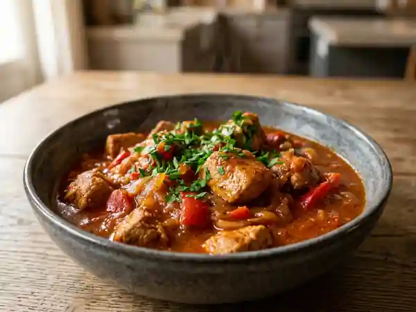 Goulash de dinde fondant au paprika - Photo de présentation