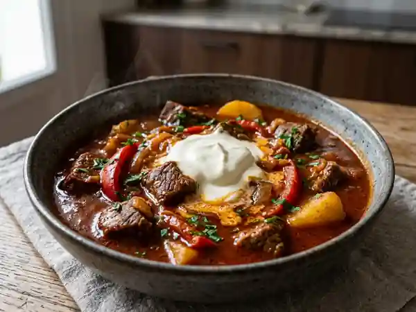 Goulash Hongrois Traditionnel : Recette Authentique et Savoureuse - Photo de présentation