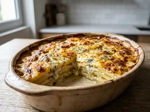 Pommes de terre fondantes au bleu de caractère - Photo de présentation
