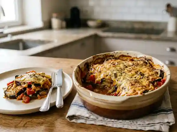 Gratin d'aubergines fondant à la provençale - Photo de présentation