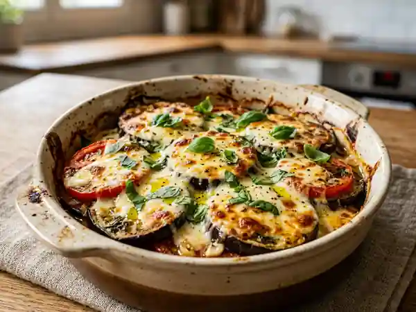 Gratin d'aubergines fondant et savoureux - Photo de présentation