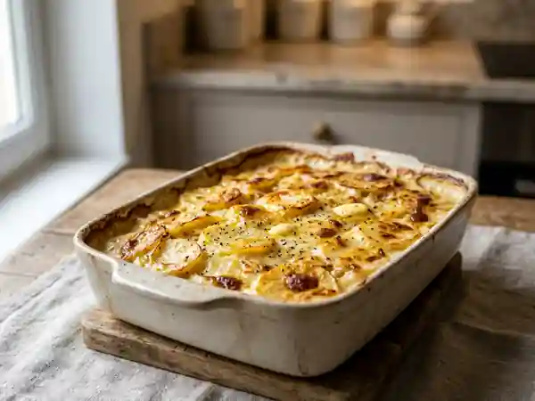 Gratin dauphinois fondant et crème onctueuse - Photo de présentation