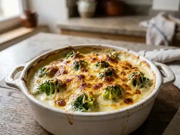 Brocolis gratinés à la béchamel onctueuse - Photo de présentation
