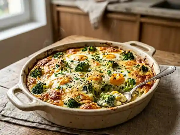 Gratin de brocolis onctueux aux œufs - Photo de présentation