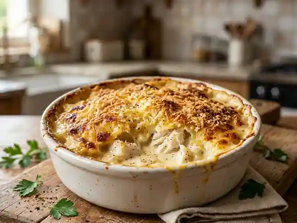 Cabillaud gratiné à la béchamel onctueuse - Photo de présentation