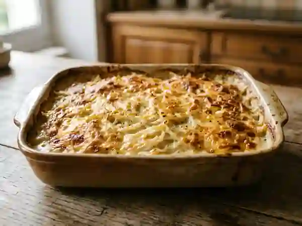 Gratin de céleri et croûte dorée - Photo de présentation
