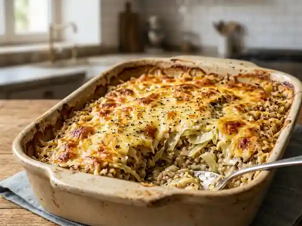 Gratin de chou crémeux aux trois céréales - Photo de présentation