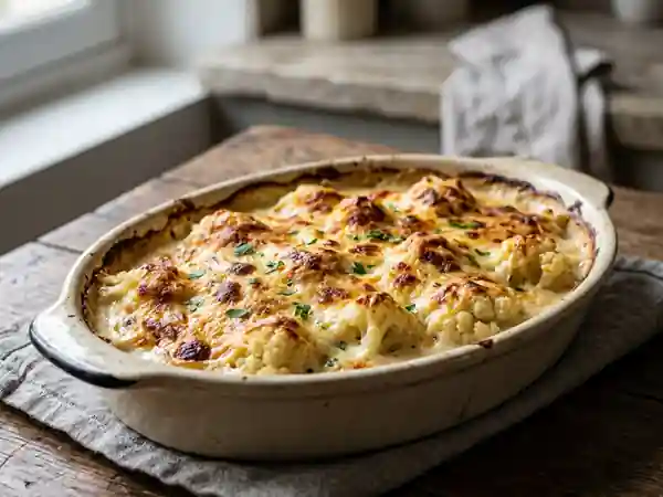 Gratin de chou-fleur crémeux et facile à préparer - Photo de présentation