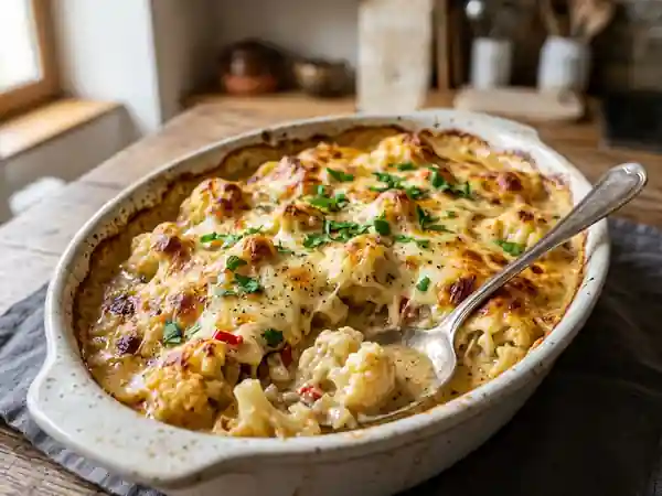 Gratin de chou-fleur créole épicé et fondant - Photo de présentation