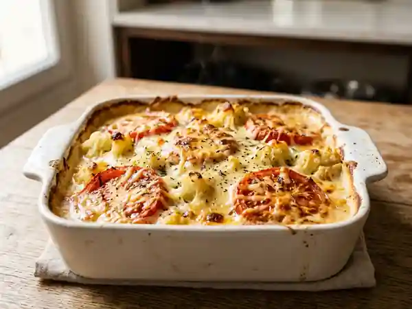 Gratin de chou-fleur fondant à la marmandaise - Photo de présentation