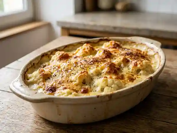 Gratin de chou-fleur fondant au Comté - Photo de présentation
