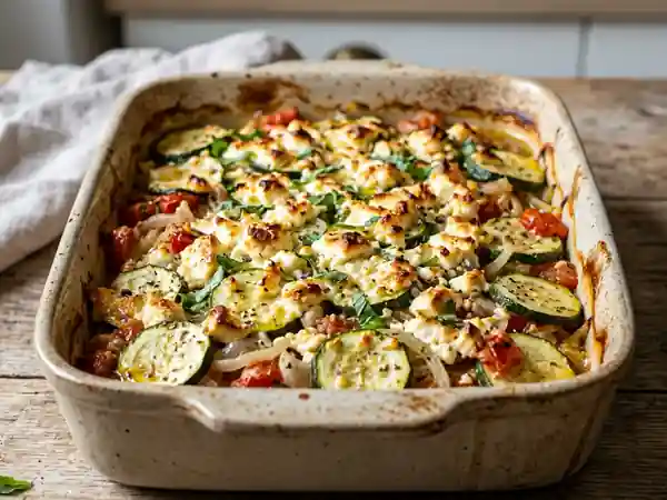 Gratin de courgettes fondant à la feta - Photo de présentation
