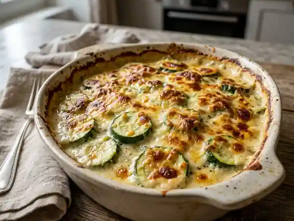 Gratin de courgettes à la sauce Mornay onctueuse - Photo de présentation