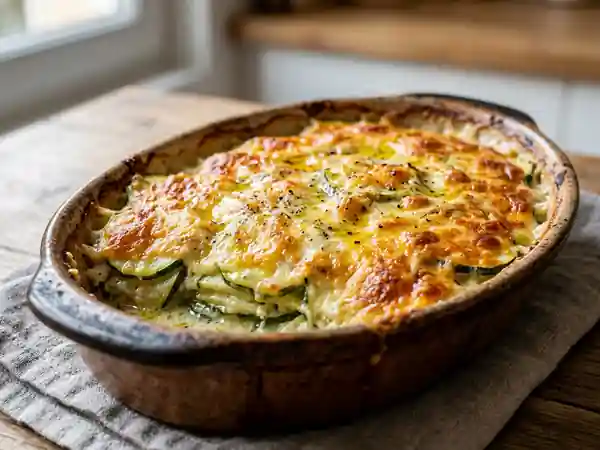 Gratin de courgettes à l'emmental facile et rapide - Photo de présentation