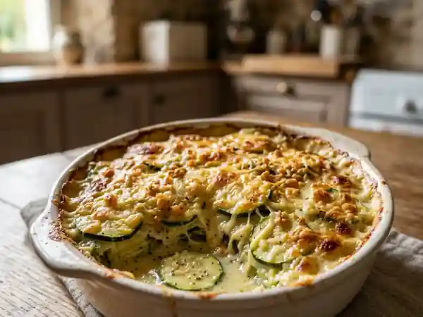 Gratin de courgettes crémeux au Carré Frais : recette facile et savoureuse - Photo de présentation