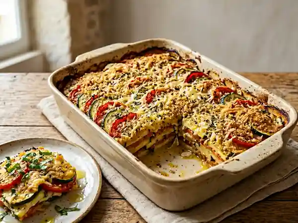 Gratin de courgettes et tomates à la provençale : recette facile et savoureuse - Photo de présentation