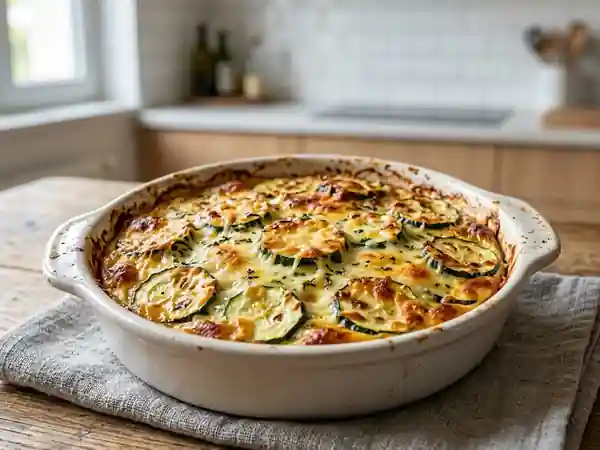 Gratin de courgettes fondant et léger - Photo de présentation