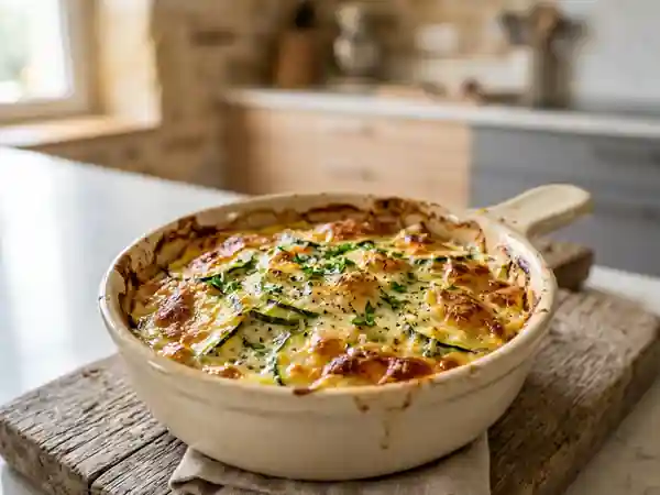 Gratin de courgettes fondant et léger - Photo de présentation