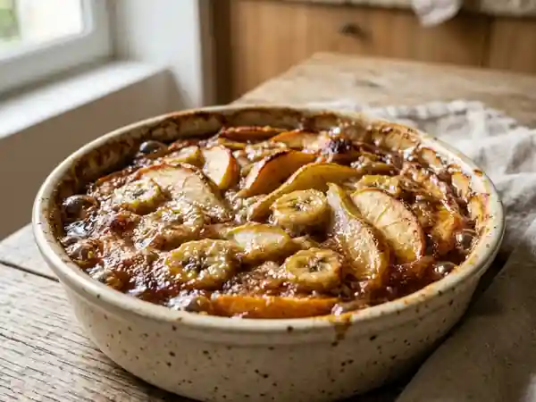 Gratin de fruits frais au four : dessert gourmand et facile - Photo de présentation