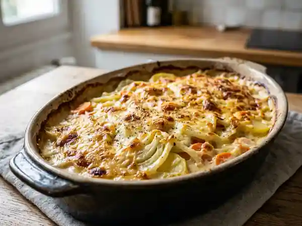 Gratin fondant de fenouil et pommes de terre - Photo de présentation