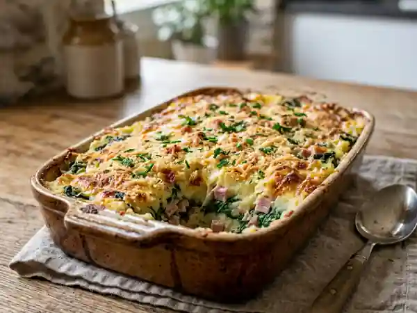 Parmentier fondant épinards et jambon - Photo de présentation