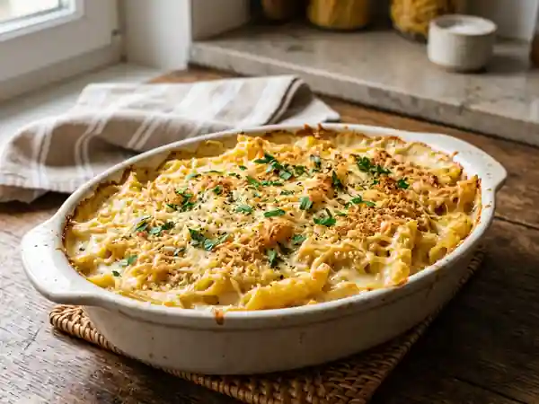 Gratin de pâtes onctueux au mascarpone - Photo de présentation
