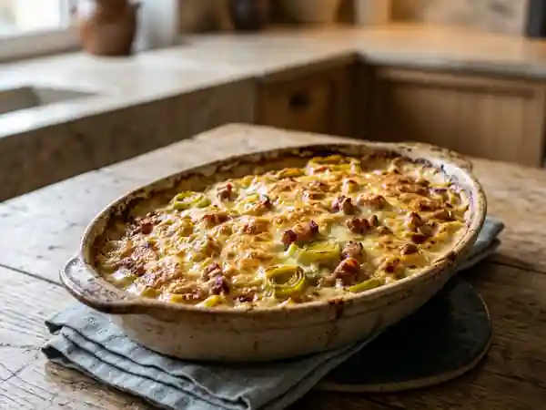 Poireaux fondants à la ventrèche croustillante - Photo de présentation