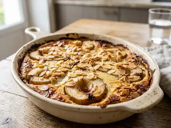 Gratin de poires à l'amandine fondant et gourmand - Photo de présentation