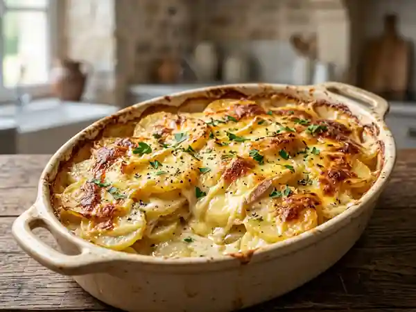 Gratin de pommes de terre au brie ultra-crémeux - Photo de présentation