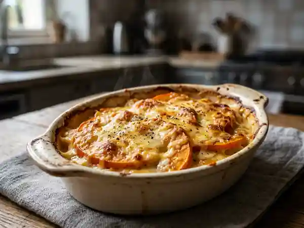 Potimarron fondant et sa croûte dorée au comté - Photo de présentation