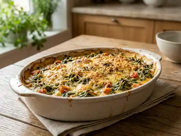 Gratin de pourpier fondant et gratiné - Photo de présentation