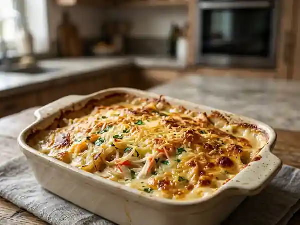Gratin de surimi onctueux et doré - Photo de présentation