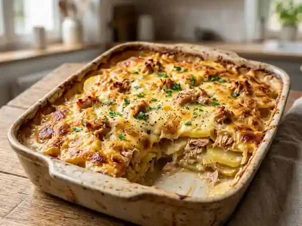 Gratin de thon fondant et muscade - Photo de présentation