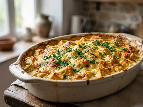 Gratin de tofu fondant à la muscade - Photo de présentation