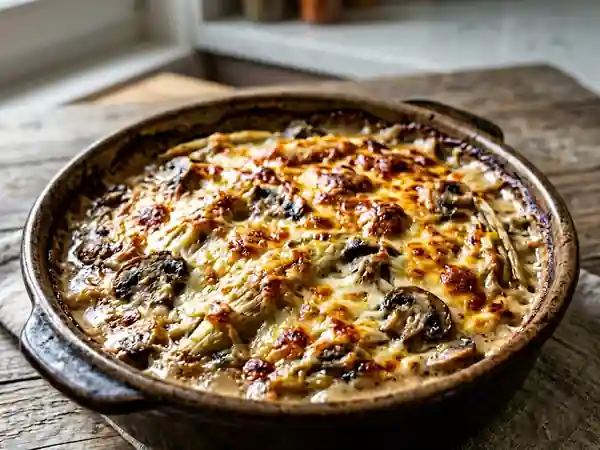 Gratin d'endives fondant aux champignons - Photo de présentation