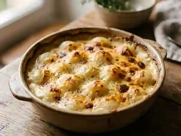 Gratin d'oignons grelots fondants - Photo de présentation