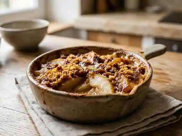 Gratin fondant de poires au pain d'épices : dessert gourmand et facile - Photo de présentation