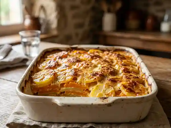 Gratin fondant butternut et pommes de terre - Photo de présentation