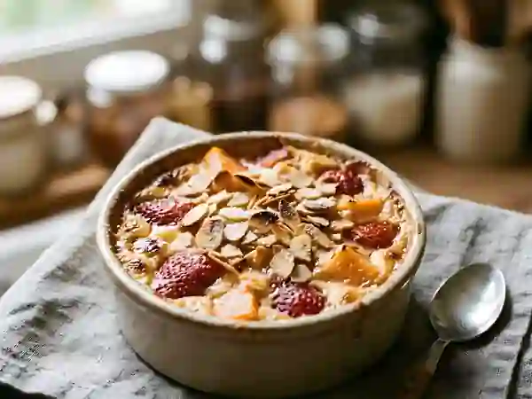 Gratin fruité fraise-melon - Photo de présentation