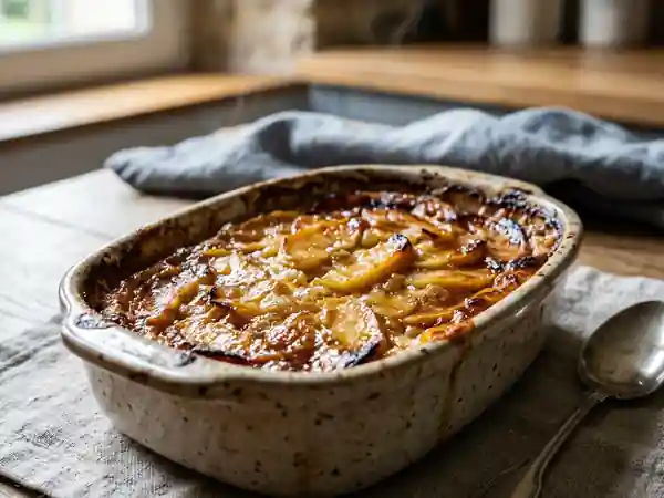 Gratin de pommes caramélisées à la vanille - Photo de présentation