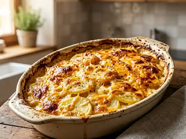 Gratin de pommes de terre au munster fondant - Photo de présentation