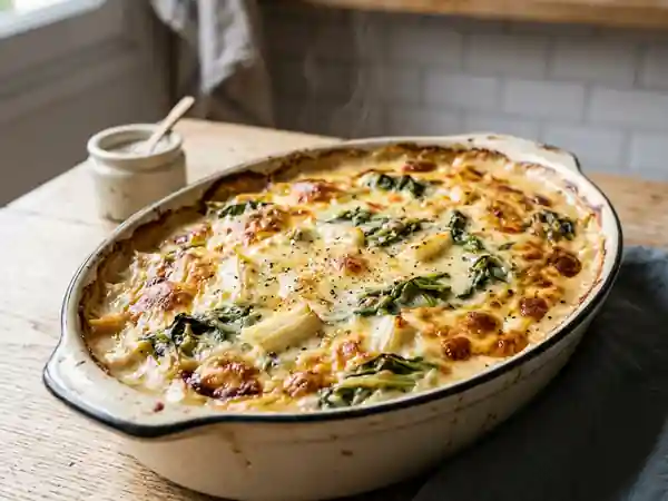 Gratin de blettes fondant et crémeux - Photo de présentation