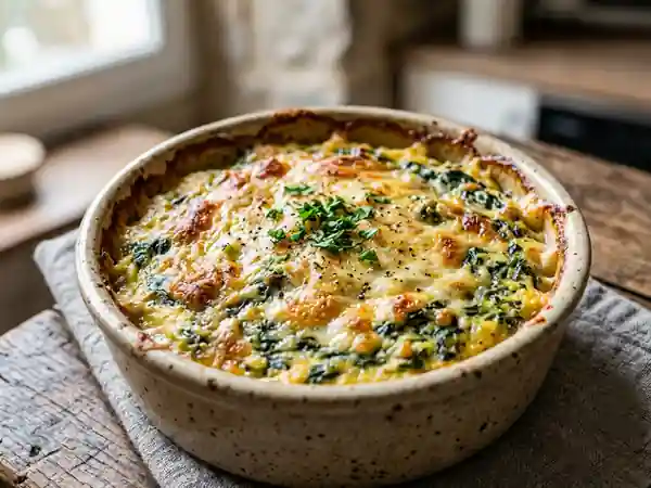 Polenta fondante aux épinards et fromage - Photo de présentation