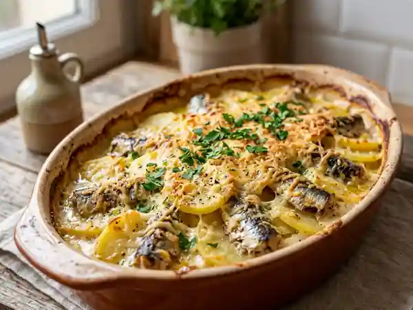 Gratin de sardines fondant et doré - Photo de présentation