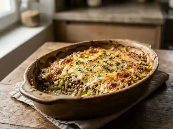 Sarrasin gratiné aux poireaux crémeux - Photo de présentation