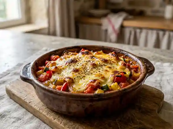 Gratinée Méditerranéenne au Carré Frais : Recette Savoureuse et Facile - Photo de présentation