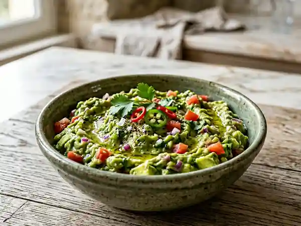 Guacamole crémeux à l'huile d'olive : recette facile et rapide - Photo de présentation