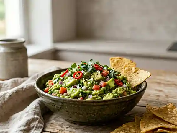 Guacamole frais à l'avocat et tomate : recette facile et rapide - Photo de présentation